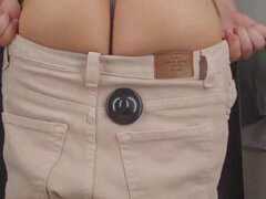 18, Amatorka, Tyłek, Brunetka, Drobna, Solo, Nastolatki, Stringi