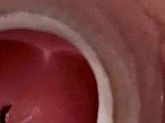 Camera Inside Deep Pussy Captures Huge Ejaculation of Sperm