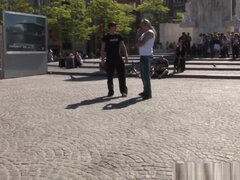 Schönheit, Blasen, Hundestellung, Fingern, Milf, Nippel, Strümpfe, Titten