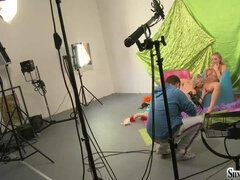 Beautiful lesbian Silvia Saint is getting recorded in the process of hot pussy licking
