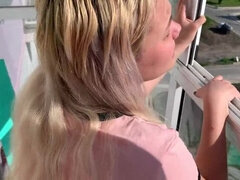 Enthousiasteling, Kont, Dichtbij, Sperma shot, Lul, Openbaar, Ruw, Tieten likken