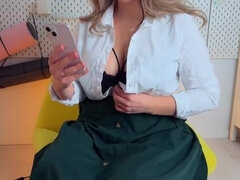 Enthousiasteling, Grote kont, Hd, Masturbatie, Rijpe lesbienne, Moeder die ik wil neuken, Natuurlijke tieten, Alleen