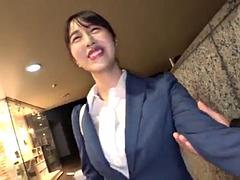 아시안, 아기, 일본인, 밀프, 사무실