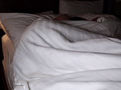 Stepmom wakes up squirting and gets fucked LEFT WITH CUM