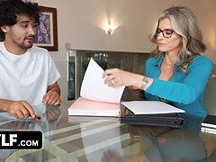 Stepmom Motivates Stepson to study by impregnating herself & another hot MILF