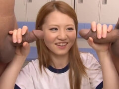 Asiater, Kukk suging, Japaner, Tenåring, Trekant