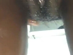 Fucking Stepmom While She Cleans Herself in the Bathroom