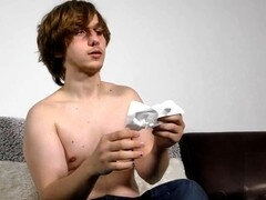 Sneezing twunk Elis Ataxxx gives it a go for the first time with deepthroat action