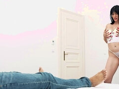 Stora tuttar, Avsugning, Brunett, Sperma i munnen, Hd, Latina, Pov, Spansk