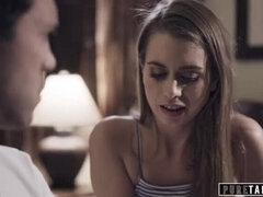 Step-Sister Riley Reid Caught Fucking Step-Dad by Step-Brother - Taboo Threesome