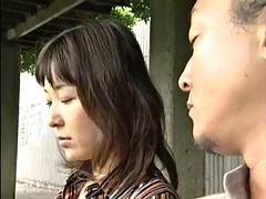 아시안, 귀여운, 하드코어, 키스, 밀프, 야외의, 빈티지, 와이프