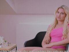 Lily Bella is going to play around with her wet hole