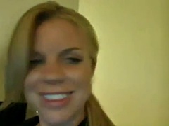 Blondin, Blottande, Offentlig, Vintage, Webb kamera