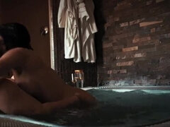 Horny MILF DedeDeville Fucked Hard by Stranger in Jacuzzi - Big Tits Amateur Sex