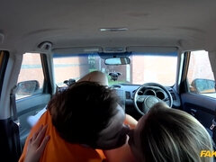 A Czech MILF gets fucked through her ripped tights by her driving instuctor