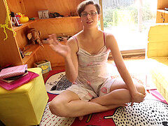 Enthousiasteling, Harig, Masturbatie, Orgasme, Kut duiken, Alleen