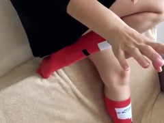 捕まる, バック, ドレス, 自家製, ハメ撮り, ロシア人, 靴下, ティーン