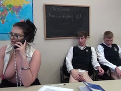 Classroom Handjob compilation with sexy students raunchy for Teacher - fetish