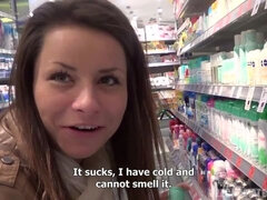 Røv, Brunette, Bil, Onani, Udendørs, Pov, Barberet, Teenager