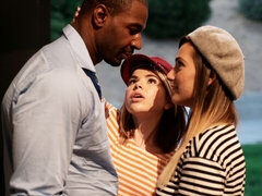 Zadok, Kuřba, Na psíka, 2 ženy 1 muž, Medzirasové, Orgazmus, Vonku, Švédska rojka