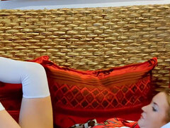 Bak kulissene, Blond, Skole, Skjørt, Sokker, Alene, Strømper, Uniform