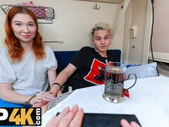 Beauté, Tromperie, Pov, Rousse roux, Russe, Rasée, Nénés, Train