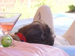 茶髪の, 女, Hd, アウトドア, 一人, おもちゃ