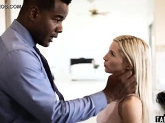 Black stepdad finally fucks white teen stepdaughter