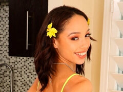 Anal, Brunette, Bakfra, Mørk, Latina, Tynn, Tattovering, Pupper