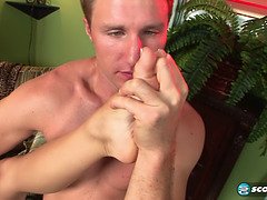 Kalee Hunter and Levi Cash get naughty and take turns on their boyfriend's hard cock