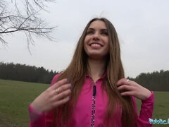 Sexy jogger fucked in the woods