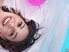 美女, デカチン, デカパイ, フェラチオ, イく瞬間, ハードコア, ティーン, オッパイの