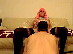 Wytrysk, Domowej roboty, Lizanie, Orgazm, Zdemoralizowany, Pończochy