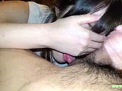 Uncensored! continuous vaginal jizm shot to super-sized baby-faced big breasts OL