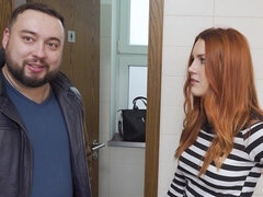 Enthousiasteling, Pijpbeurt, Man die toekijkt, Hd, Geld, Realiteit, Roodharige vrouw, Tiener