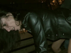 Rjavolaska, Milf, Zunaj, Muco, Obrito