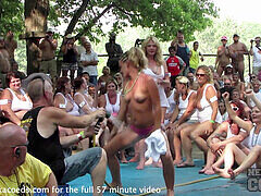 Challenge, skin to win, public nudity