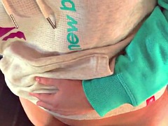 Enthousiasteling, Badpak, Sperma, Sportzaal, Hardcore, Moeder die ik wil neuken, Gezichtspunt, Vrouw