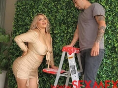 Stor stjärt, Stor kuk, Stora tuttar, Blondin, Avsugning, Doggystyle, Milf