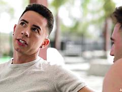 Anális szex, Elkapott, Ondó fröcskölés, Arcra élvezés, Meleg, Hd, Izmos, Nyilvános