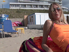 lady in orange bikini gets seduced