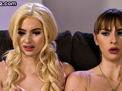 Lesbian inked and pierced darlings get freaky watching TV