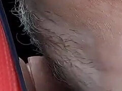 Bil, Par, Sperma shot, Dildo, Europeisk, Kvinna, Kissar, Stockings