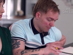 큰 엉덩이, 큰 가슴, 흑갈색 머리, 클래식, 귀여운, 더블 삽입, Hd, 밀프