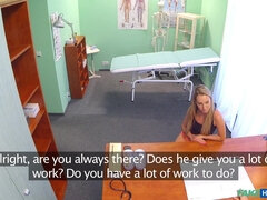 Lécher le cul, Blonde, Léchez, Massage, Bureau, Chatte, Uniforme, Voyeur