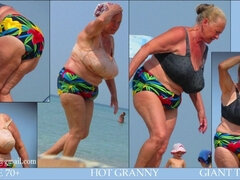 Strand, Grosser arsch, Grosse titten, Vollbusig, Fett, Selbstgemacht, Reif, Milf