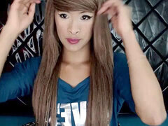 Grande cazzo, Masturbazione, Donna con pene, Solo, Tette