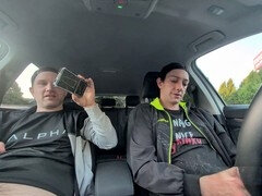 Enthousiasteling, Grote lul, Auto, Stel, Homo, Duits, Masturbatie, Openbaar