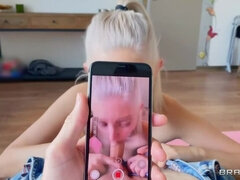 Stora tuttar, Blondin, Creampie, Hd, Pov