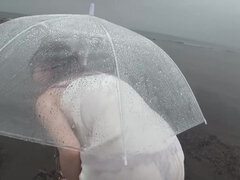 Steamy T Back Stroll with a First Time Outdoor Peach That Drives Nonstop Release Part.1